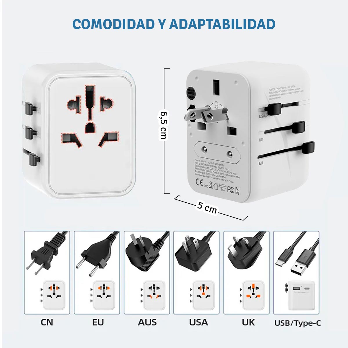 Miniatura 7 de Adaptador Enchufe Universal RP-U23